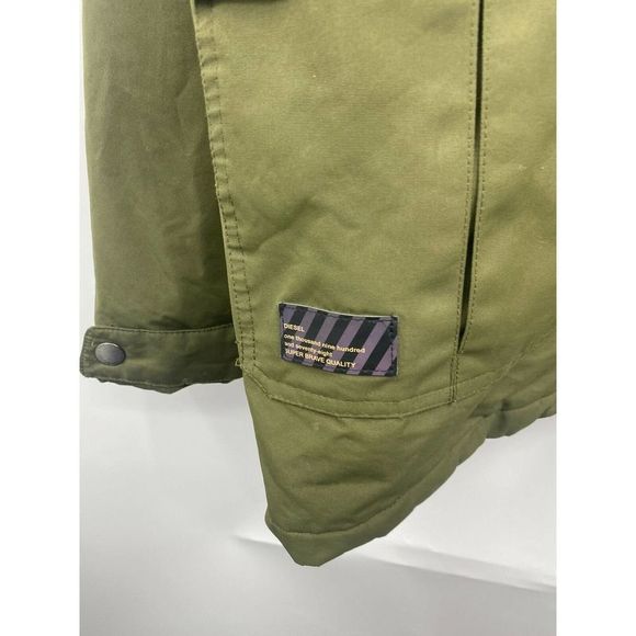 Diesel Snap Pockets Lined Hooded Coat 18/20 - Picture 7 of 9